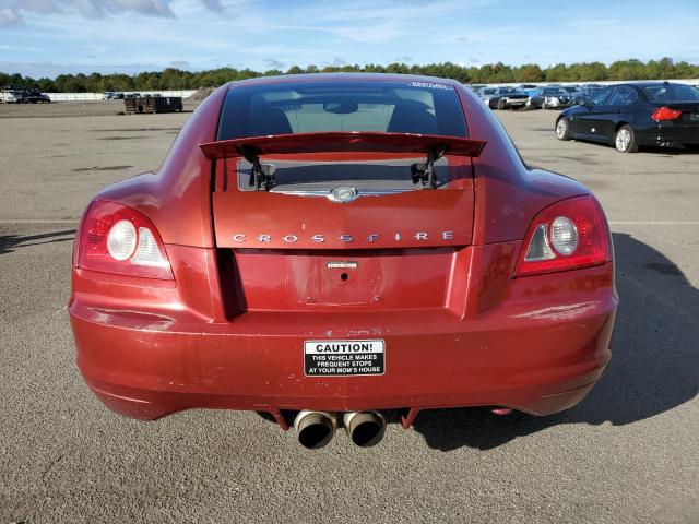 1C3AN69L74X006921 - 2004 CHRYSLER CROSSFIRE LIMITED RED photo 6