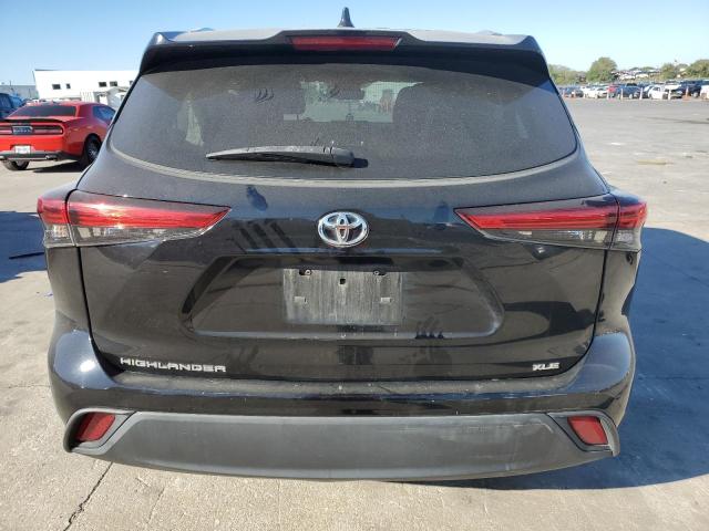 5TDGZRAH1LS009403 - 2020 TOYOTA HIGHLANDER XLE BLACK photo 6