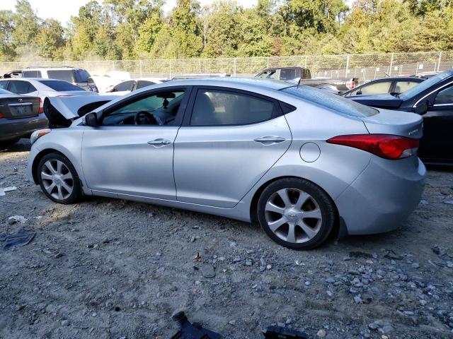 5NPDH4AE9DH411370 - 2013 HYUNDAI ELANTRA GLS SILVER photo 2