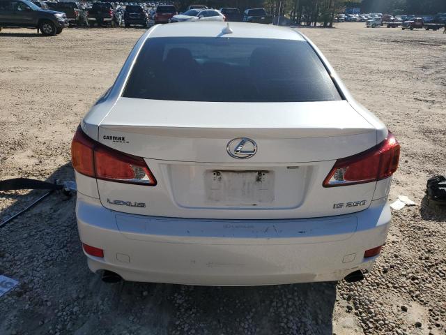 JTHBK262995105304 - 2009 LEXUS IS 250 WHITE photo 6