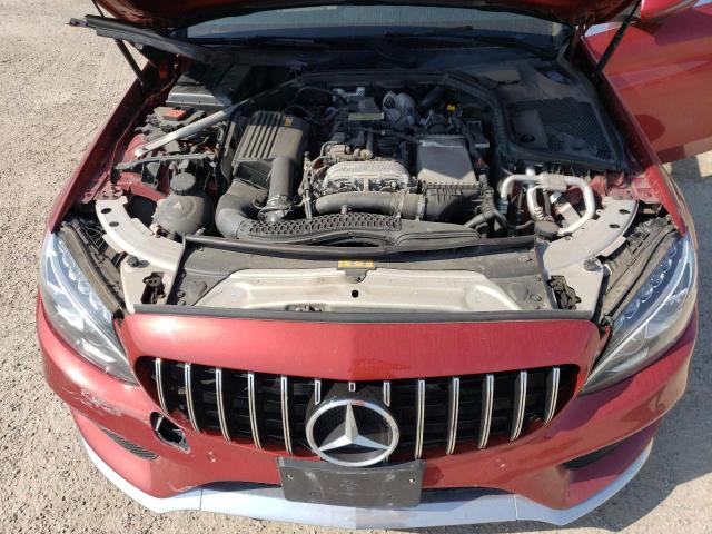 55SWF4KB3HU220517 - 2017 MERCEDES-BENZ C 300 4MATIC RED photo 11