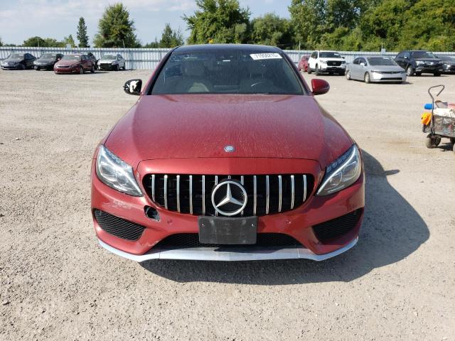 55SWF4KB3HU220517 - 2017 MERCEDES-BENZ C 300 4MATIC RED photo 5