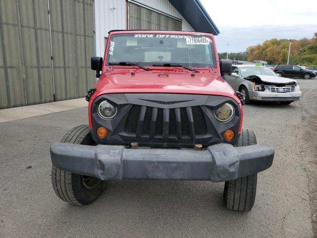 1J4GA39127L146265 - 2007 JEEP WRANGLER X RED photo 5