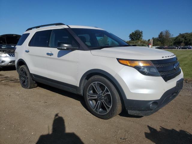 1FM5K8GT7EGC21409 - 2014 FORD EXPLORER SPORT WHITE photo 4