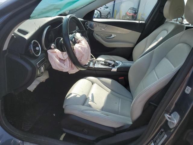 55SWF4KB9GU145160 - 2016 MERCEDES-BENZ C 300 4MATIC GRAY photo 7