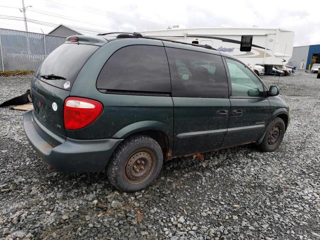 1B4GP25R81B126834 - 2001 DODGE CARAVAN SE GREEN photo 3