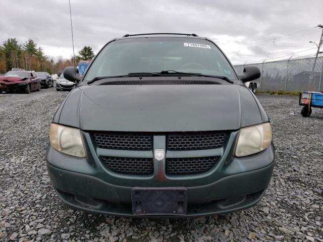 1B4GP25R81B126834 - 2001 DODGE CARAVAN SE GREEN photo 5