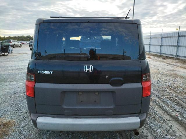 5J6YH285X4L001503 - 2004 HONDA ELEMENT EX BLACK photo 6