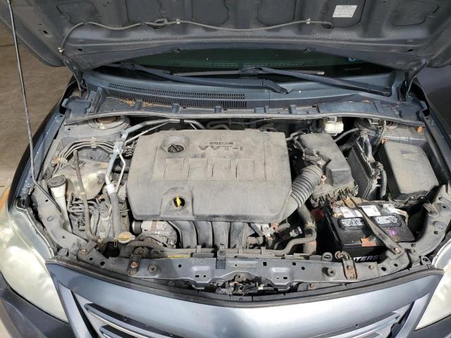 2T1BU4EE1DC033478 - 2013 TOYOTA COROLLA BASE GRAY photo 11