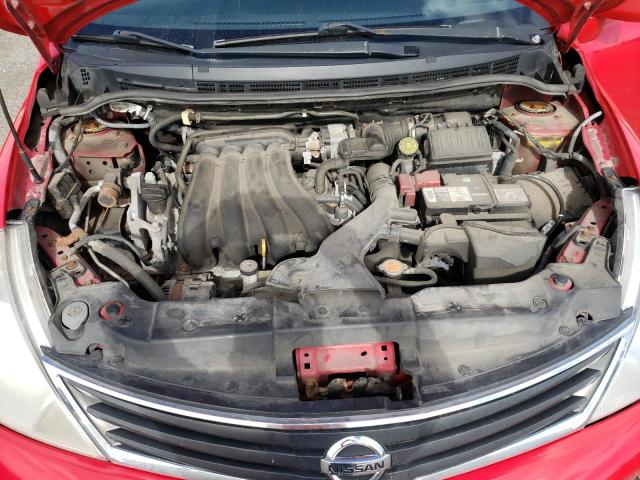 3N1BC1CP7CL369124 - 2012 NISSAN VERSA S RED photo 11