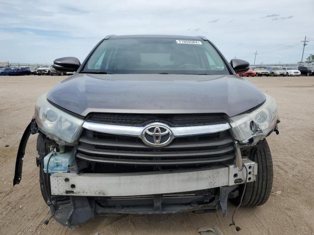 5TDJKRFHXFS096466 - 2015 TOYOTA HIGHLANDER XLE Boz foto 5