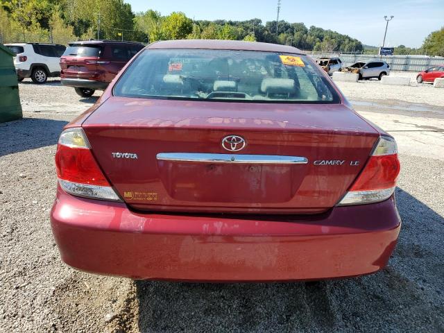 4T1BE32K55U401601 - 2005 TOYOTA CAMRY LE RED photo 6