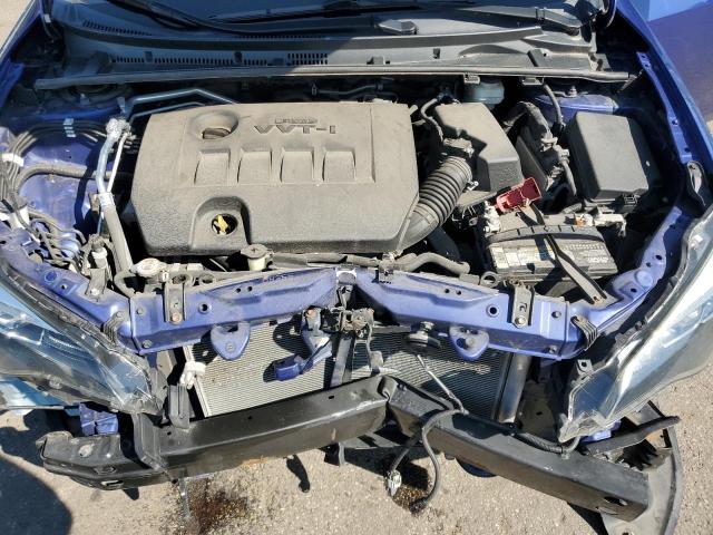 2T1BURHE9KC180072 - 2019 TOYOTA COROLLA L BLUE photo 11