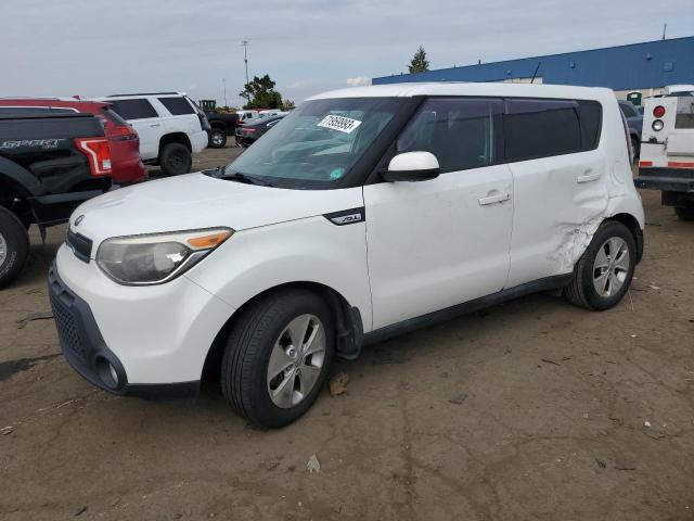 KNDJN2A27F7127300 - 2015 KIA SOUL WHITE photo 1