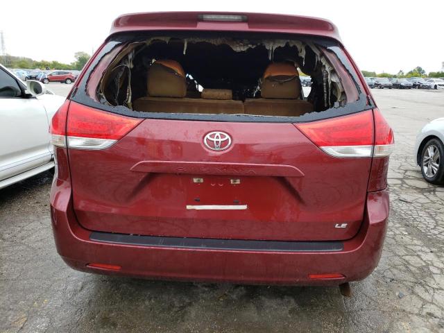 5TDKK3DC8DS309923 - 2013 TOYOTA SIENNA LE BURGUNDY photo 6