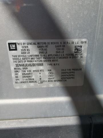 3GNAXJEV8JS616668 - 2018 CHEVROLET EQUINOX LT Boz foto 13