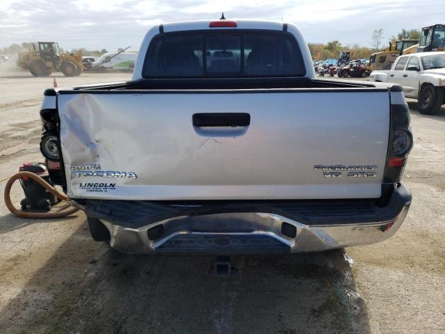 5TFJU4GN1CX024854 - 2012 TOYOTA TACOMA DOUBLE CAB PRERUNNER SILVER photo 6