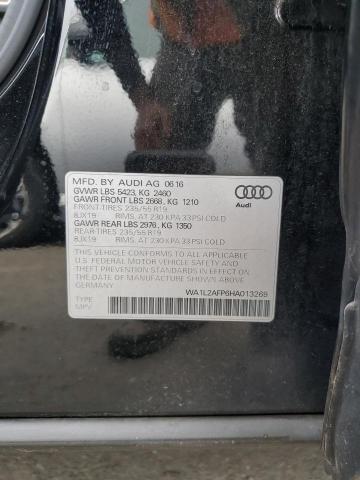 WA1L2AFP6HA013269 - 2017 AUDI Q5 PREMIUM PLUS BLACK photo 12