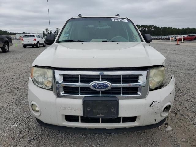 1FMCU0D77BKB70156 - 2011 FORD ESCAPE XLT WHITE photo 5