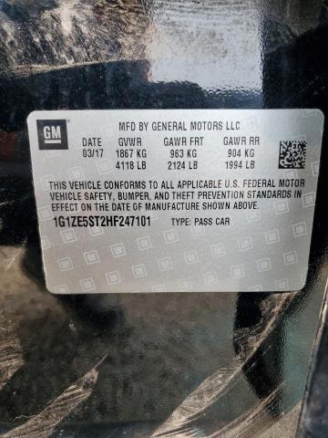 1G1ZE5ST2HF247101 - 2017 CHEVROLET MALIBU LT 黑色 照片 23