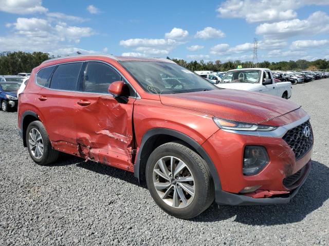 5NMS33AD7LH262914 - 2020 HYUNDAI SANTA FE SEL ORANGE photo 4