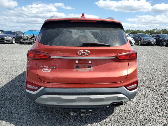 5NMS33AD7LH262914 - 2020 HYUNDAI SANTA FE SEL ORANGE photo 6