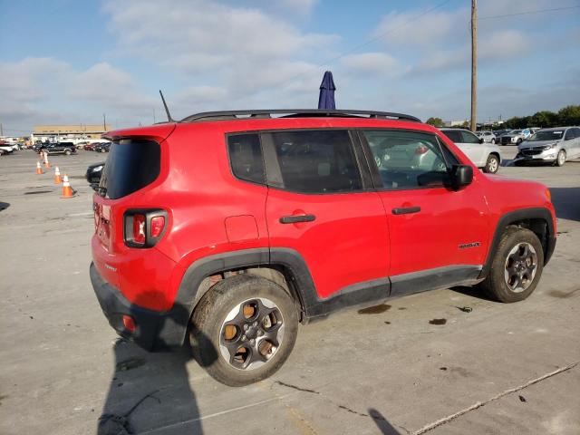 ZACCJAAB7HPE60973 - 2017 JEEP RENEGADE SPORT RED photo 3