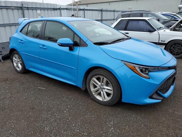 JTNK4RBE4K3038242 - 2019 TOYOTA COROLLA SE BLUE photo 4