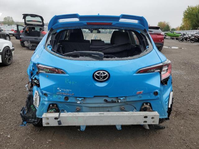 JTNK4RBE4K3038242 - 2019 TOYOTA COROLLA SE BLUE photo 6