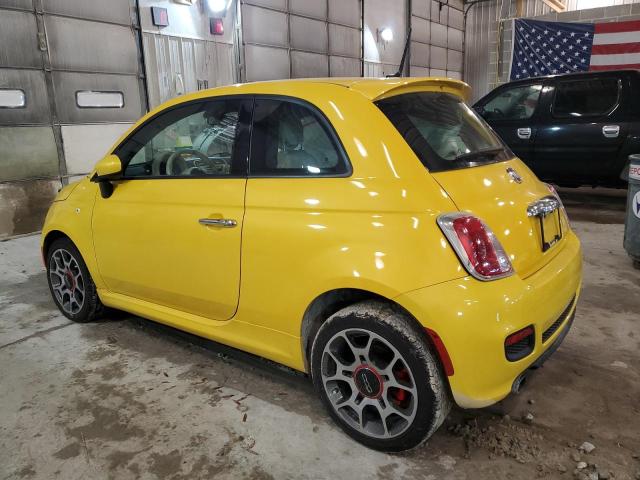 3C3CFFBRXFT647998 - 2015 FIAT 500 SPORT YELLOW photo 2