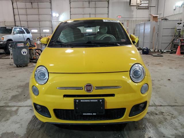 3C3CFFBRXFT647998 - 2015 FIAT 500 SPORT YELLOW photo 5