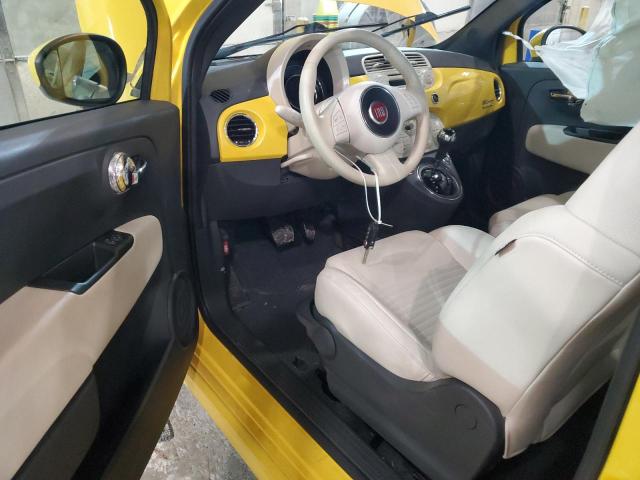 3C3CFFBRXFT647998 - 2015 FIAT 500 SPORT YELLOW photo 8