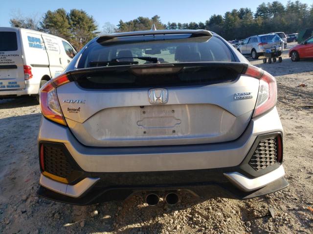 SHHFK7H96JU415048 - 2018 HONDA CIVIC SPORT TOURING SILVER photo 6
