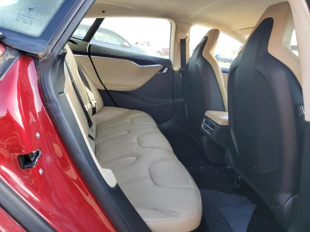 5YJSA1H18EFP48948 - 2014 TESLA MODEL S RED photo 10