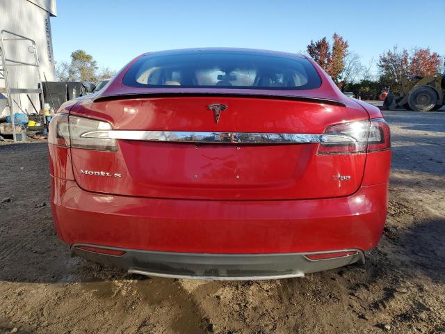 5YJSA1H18EFP48948 - 2014 TESLA MODEL S RED photo 6