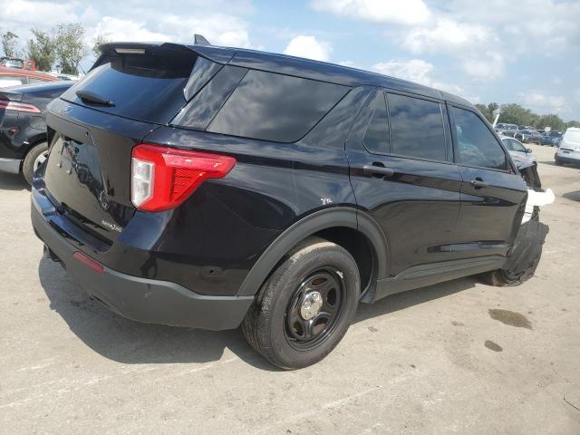 1FM5K8AB1NGB51437 - 2022 FORD EXPLORER POLICE INTERCEPTOR BLACK photo 3