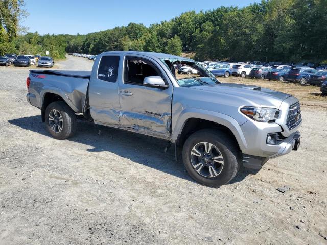5TFSZ5AN7KX184658 - 2019 TOYOTA TACOMA ACCESS CAB SILVER photo 4
