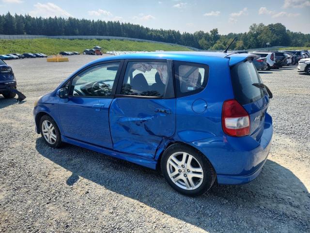 JHMGD38617S009333 - 2007 HONDA FIT S BLUE photo 2