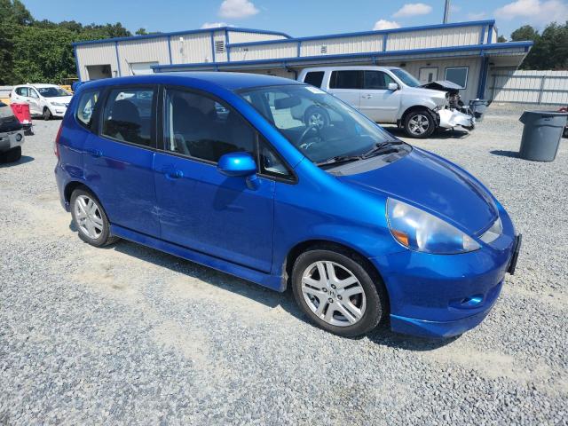 JHMGD38617S009333 - 2007 HONDA FIT S BLUE photo 4