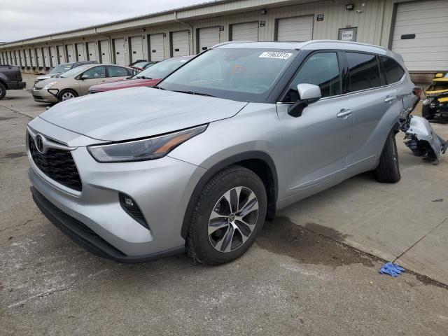 5TDGZRBH1NS578544 - 2022 TOYOTA HIGHLANDER XLE SILVER photo 1