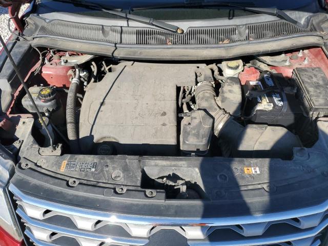 1FM5K7D83HGC89799 - 2017 FORD EXPLORER XLT RED photo 12