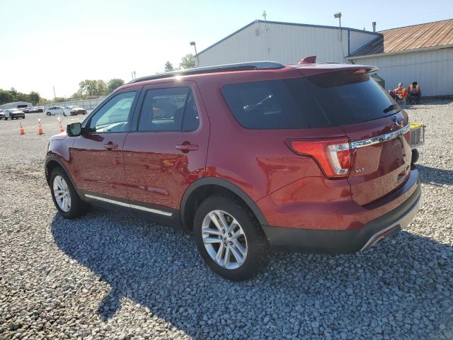 1FM5K7D83HGC89799 - 2017 FORD EXPLORER XLT RED photo 2