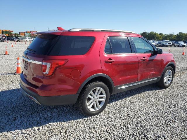 1FM5K7D83HGC89799 - 2017 FORD EXPLORER XLT RED photo 3
