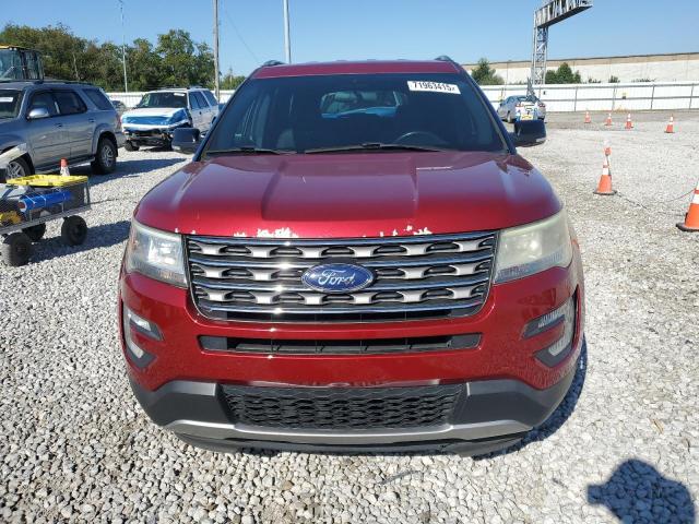 1FM5K7D83HGC89799 - 2017 FORD EXPLORER XLT RED photo 5