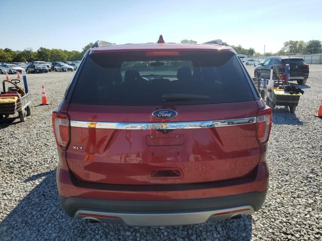 1FM5K7D83HGC89799 - 2017 FORD EXPLORER XLT RED photo 6
