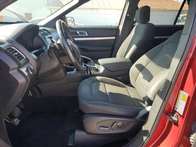 1FM5K7D83HGC89799 - 2017 FORD EXPLORER XLT RED photo 7