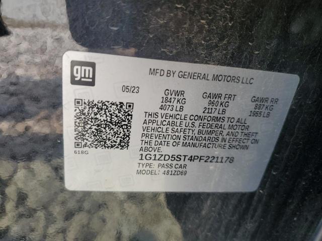 1G1ZD5ST4PF221178 - 2023 CHEVROLET MALIBU LT 灰色 照片 13