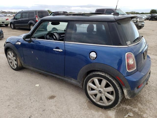 WMWMF73598TV33228 - 2008 MINI COOPER S BLUE photo 2