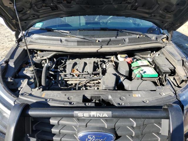 1FM5K8ARXHGC67401 - 2017 FORD EXPLORER POLICE INTERCEPTOR შავი ფოტო 12