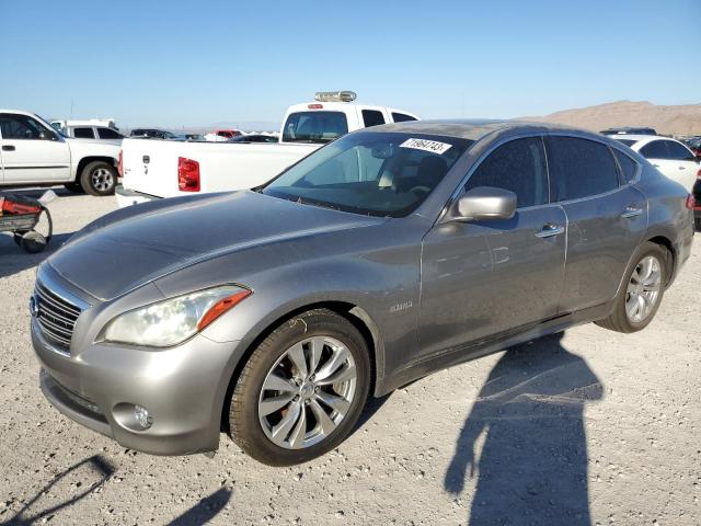 JN1EY1AP3DM650104 - 2013 INFINITI M35H GRAY photo 1